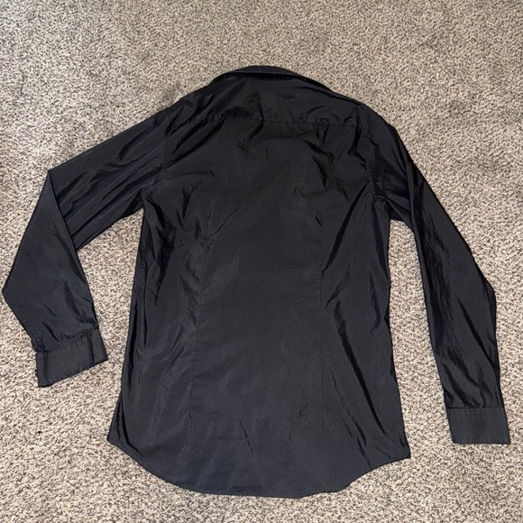 Express black slim fit button down with black tie - Picture 7 of 7